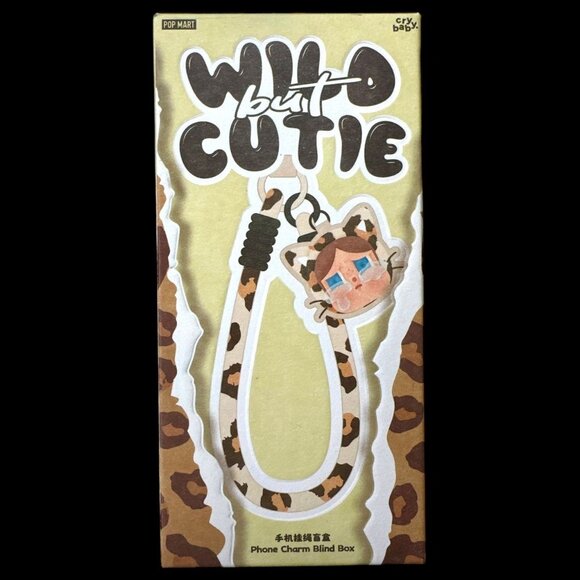 Authentic NIB - Crybaby - WILD BUT CUTIE BLIND BOX - Phone Charm POP MART Labubu - Picture 1 of 6